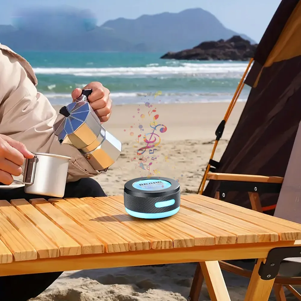 RESONA stuck to a table amplifying sound